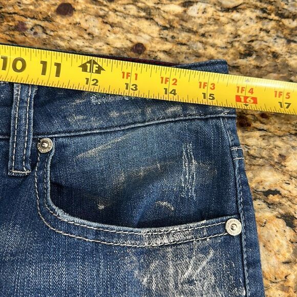 Seven7 High Rise Whiskering Ankle Skinny Jeans Size 10 - Picture 7 of 10